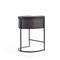 Manhattan Comfort Cosmopolitan Counter Stool in Pebble and Black, PK3 3-CS008-PE - alternate 5